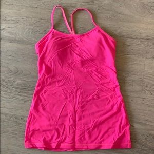 lululemon - power Y tank - raspberry glow - 6